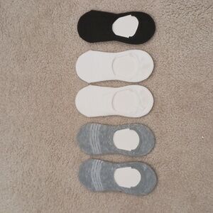 5 Pack Women Cotton Socks No Show Ankle Low Cut Sport Nonslip Breathe, Size 6-11